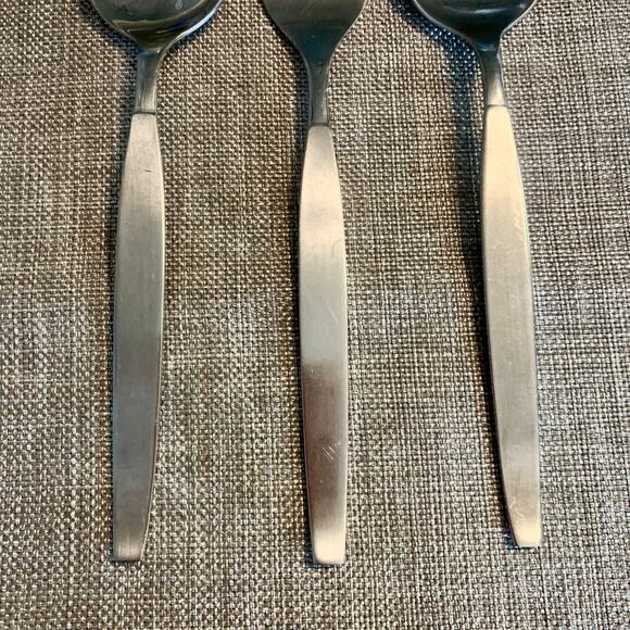 Oneida Community FROSTFIRE Stainless Satin Glossy Flatware Serving Set Pierced - Picture 5 of 12